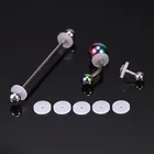 Оптовые Силиконовые диски для пирсинга, гибкие антигиперплазийные блюдца для ушей, кольца для губ, носа, мягкие прокладки