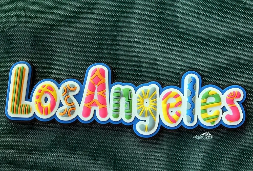 

Los Angeles United States Tourism Travel Souvenir 3D Letter Rubber Cute Refrigerator Fridge Magnet Sticker GIFT IDEA
