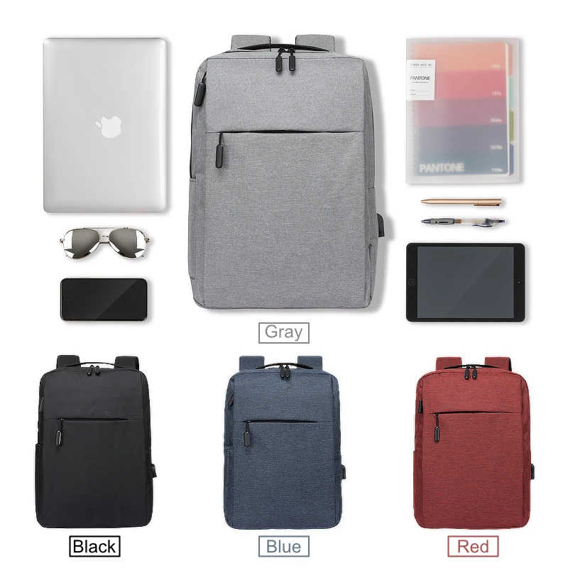 Мужской вместительный рюкзак для ноутбука 15 6 дюйма с USB-зарядкой | Багаж и сумки