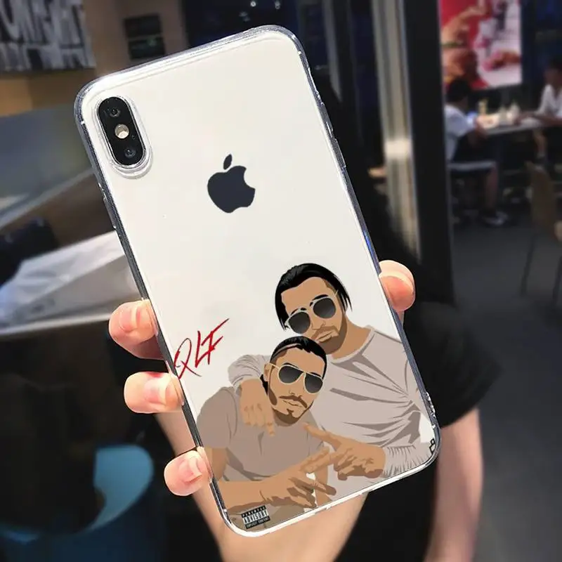 

famous PNL Rapper Phone Case Transparent for iPhone 6 7 8 11 12 s mini pro X XS XR MAX Plus