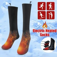 electric heating socks winter warm heated socks intelligent electric heating long socks foot warmer unisex thermal socks