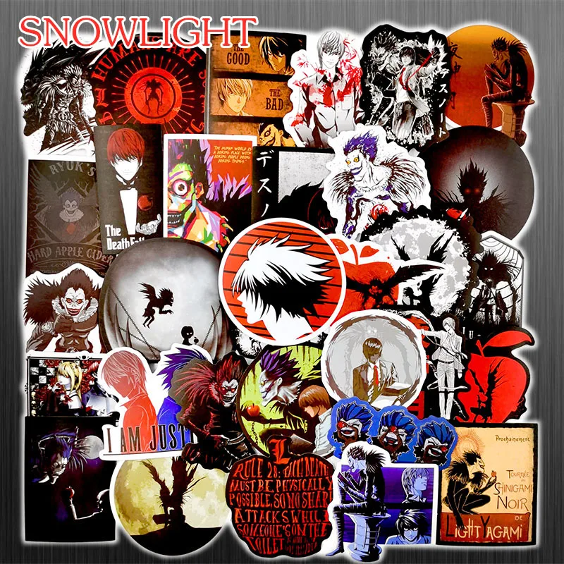 10/50 шт/уп тетрадь смерти аниме Водонепроницаемый граффити наклейки для мотоцикла