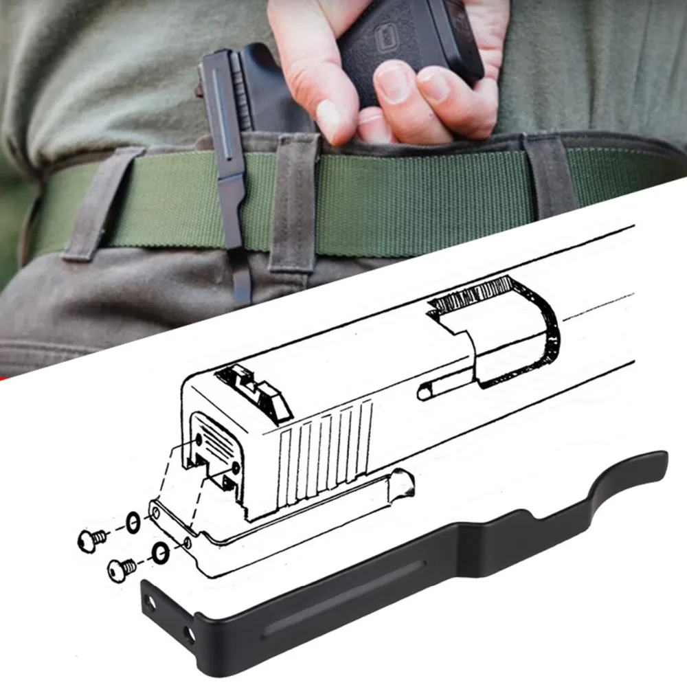 Concealed Gun Belt Clip for Glock Slide Holster 17 19 22 23 24 25 26 27 28 30S 31 32 33 34 35 36 | Спорт и развлечения
