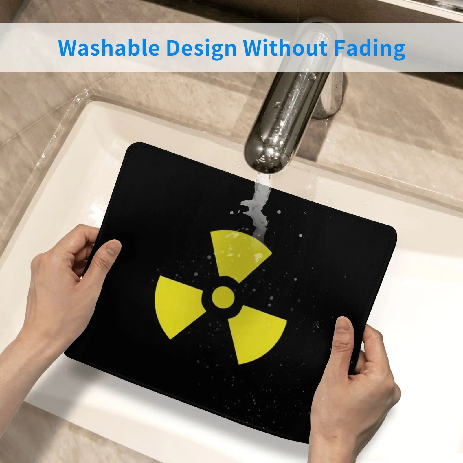 

Nuke | Distressed Nuclear Symbol Mouse Pad DIY Print Nuclear Nuclear Symbol Bomb Nuclear