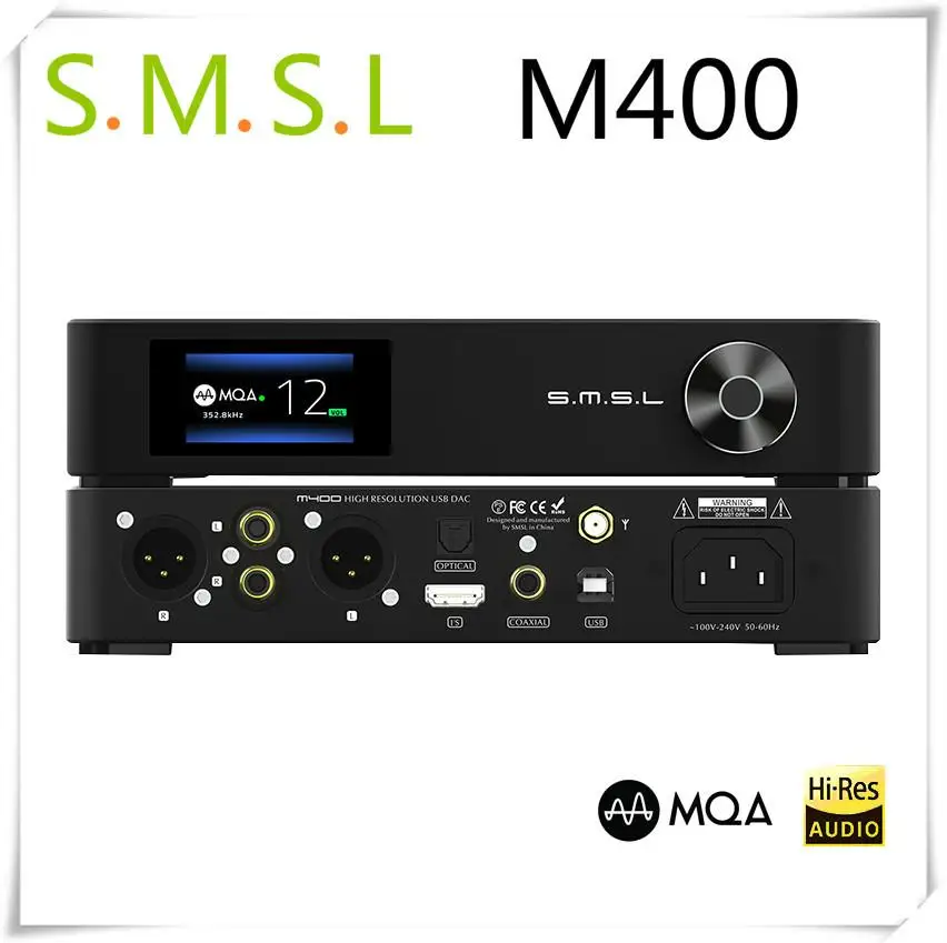 SMSL M400 MQA DAC AK4499 Volle Ausgewogene APTX HD Bluetooth 5,0 DSD USB Koaxial Optische Hifi Musik XMOS Decoder