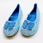 Лоферы обувь детская для девочек блеск принцесса малыша обувь для девочек 2019 туфельки для девоче; туфли на