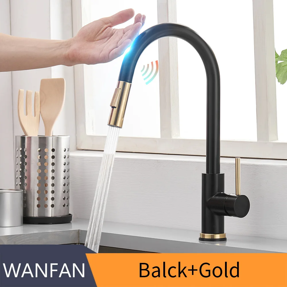 Balck Gold Смесители для кухни torneira para cozinha de parede кран для кухни фильтр для воды кран Три способа смеситель для раковины кухонный кран KH1005R - Цвет: Balck Gold