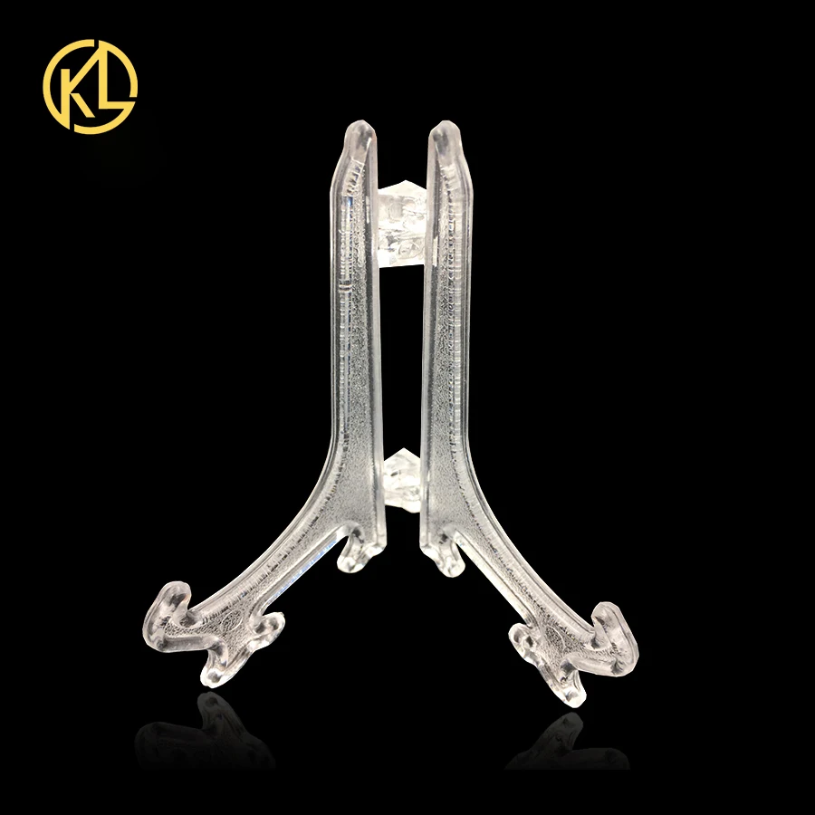 Недорогой пластиковый выставочный стенд KL 10 см для позолоченной банкноты хорошо