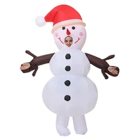 white snowman inflatable costume suit cosplay adult costume christmas party dress