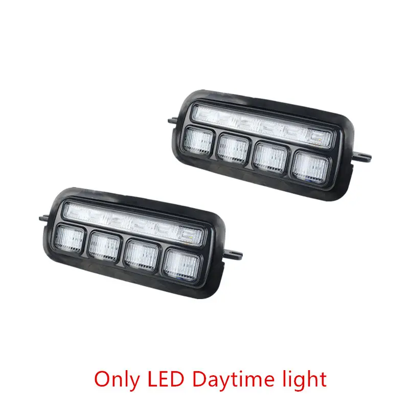 head light Для LADA NIVA 4X4 2121 городские фары дневного света DRL и свет задних фар комплект Копченый - Цвет: head light