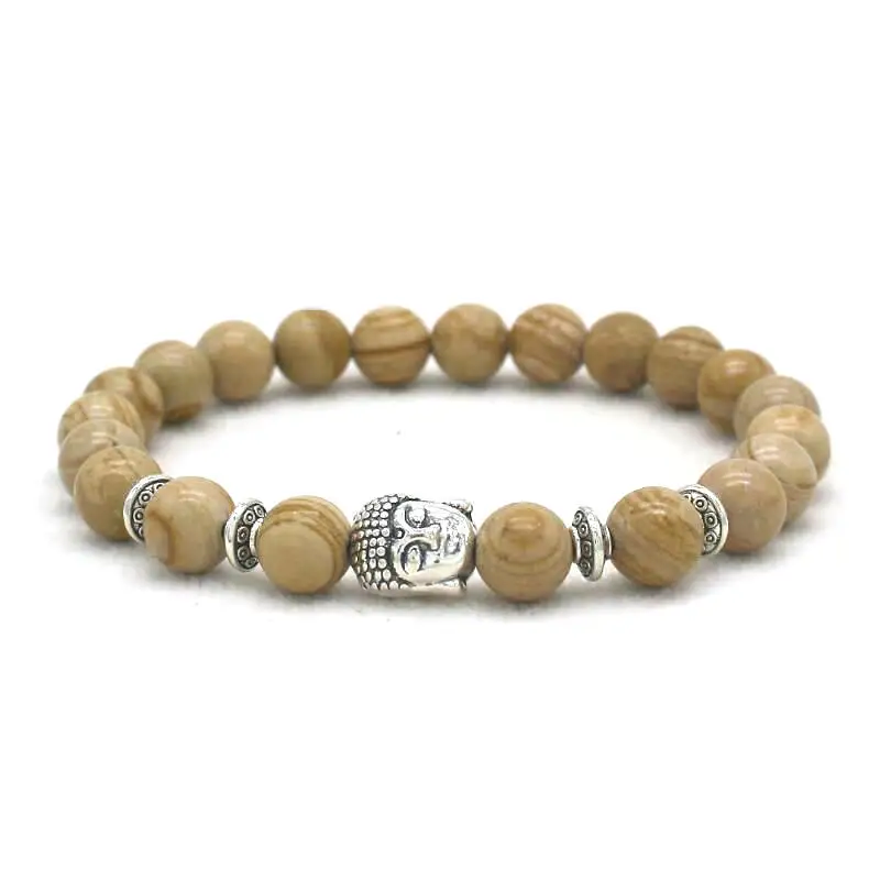 Браслет с головой Будды в античном стиле для мужчин и женщин|Браслеты шармами| |