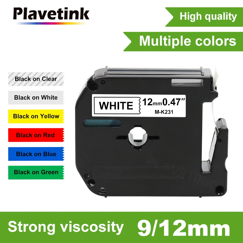 

Plavetink 9/12 мм, лента для Brother, женская, зеркальная, зеркальная лента для этикеток MK231 MK221 для Brother P touch