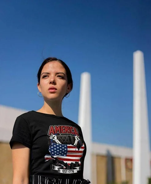

Women's America T-Shirt Flag Shirt Patriotic Shirts 4th July Independence Day Sh ALL COLOUR&SIZE