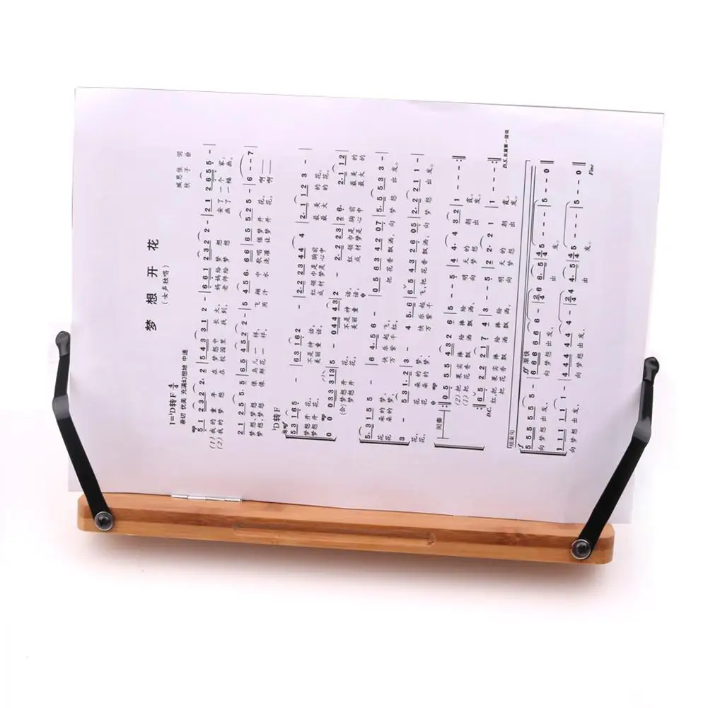 Выдалбливают Портативный складной настольный бамбука для чтения книг держатель