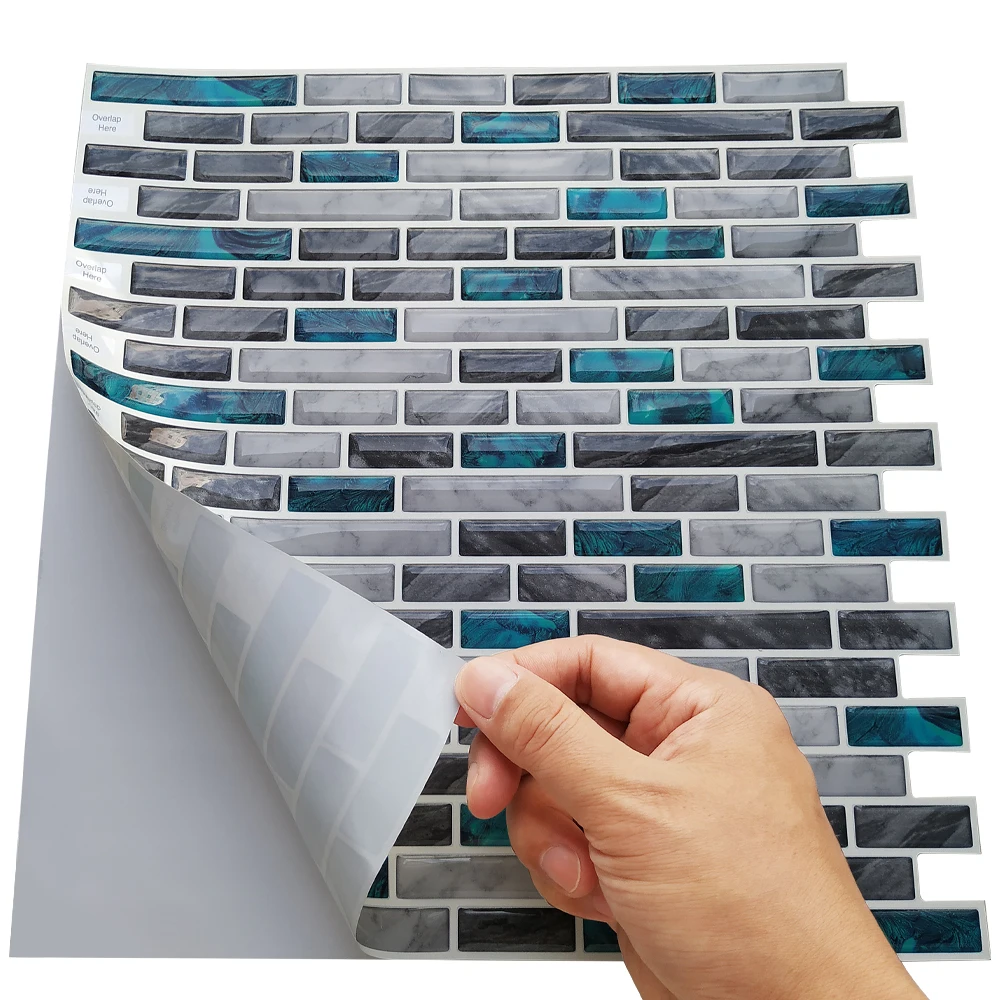 Домашний декор водонепроницаемая виниловая самоклеящаяся мозаичная плитка 3D