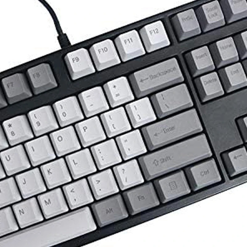 104 Keycap Group выгравирован белый PBT двухцветный впрыск подходит для механической