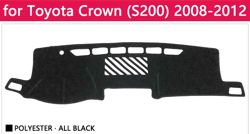 Для Toyota Crown Royal S180 S200 S210 2003~ Majesta Противоскользящий коврик на приборную панель солнцезащитный коврик аксессуары с покрытием