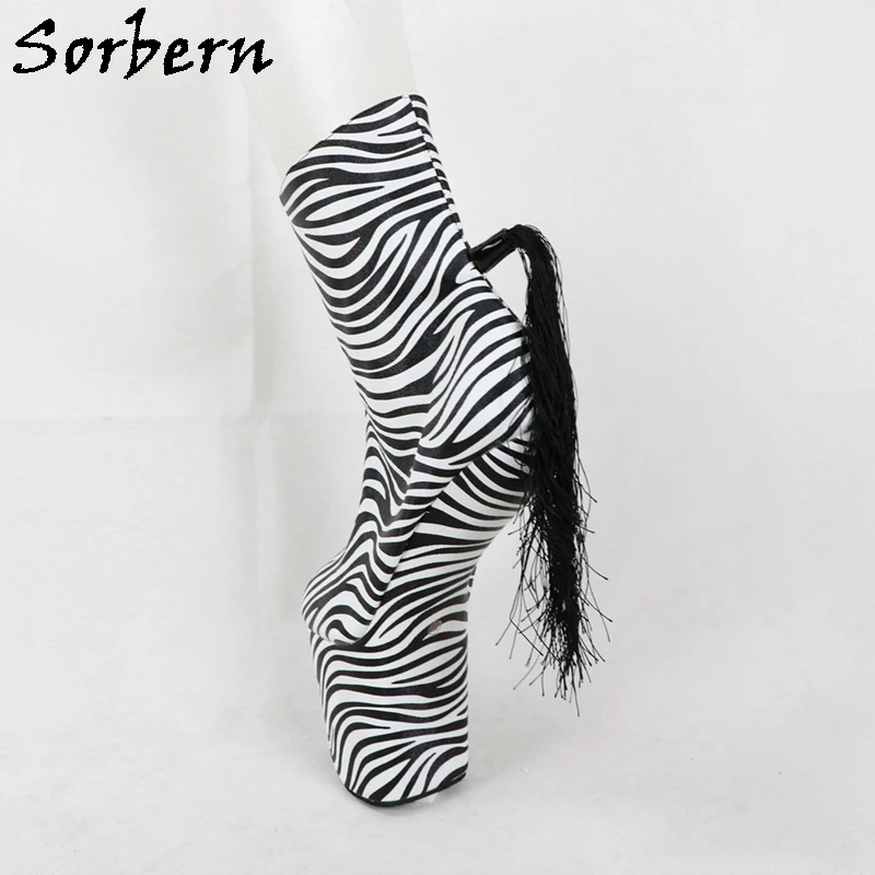 Сапоги унисекс на высоком каблуке большие размеры|Женские полусапожки| |