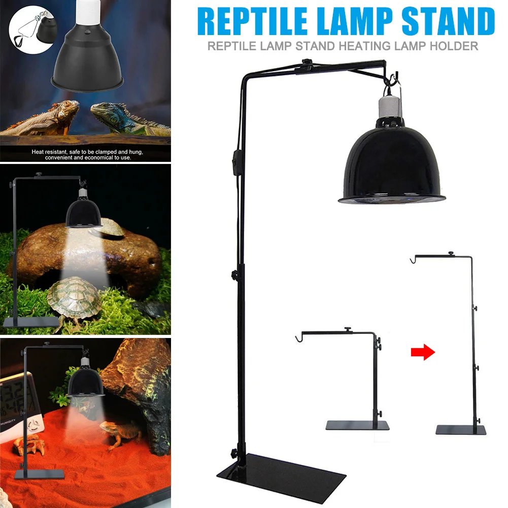 

Reptile Lamp Stand Heating Lamp Holder Adjustable Telescopic Metal Light Hanger Holder XKW