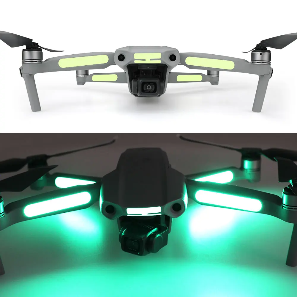 

Флуоресцентные наклейки для DJI Mavic Air 2, 2 шт., стикеры, светящиеся наклейки для Mavic Pro Mavic Air Night F светильник аксессуары для освесветильник, лидер...