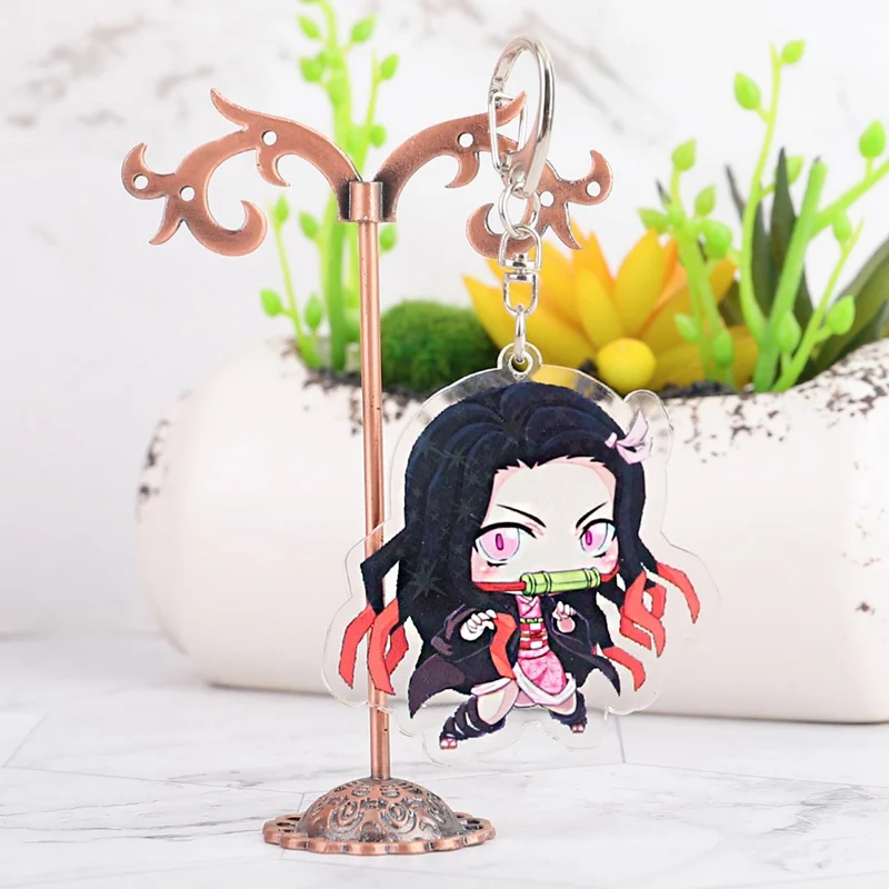 Аниме демон убийца: Kimetsu no Yaiba акриловый брелок для ключей Косплей Аниме Подарки