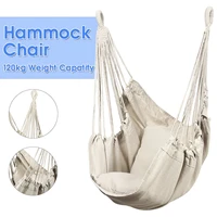 instyle bold cotton rope hammock swing chair patio swing outdoor garden hanging chair travel camping hammock silla colgante