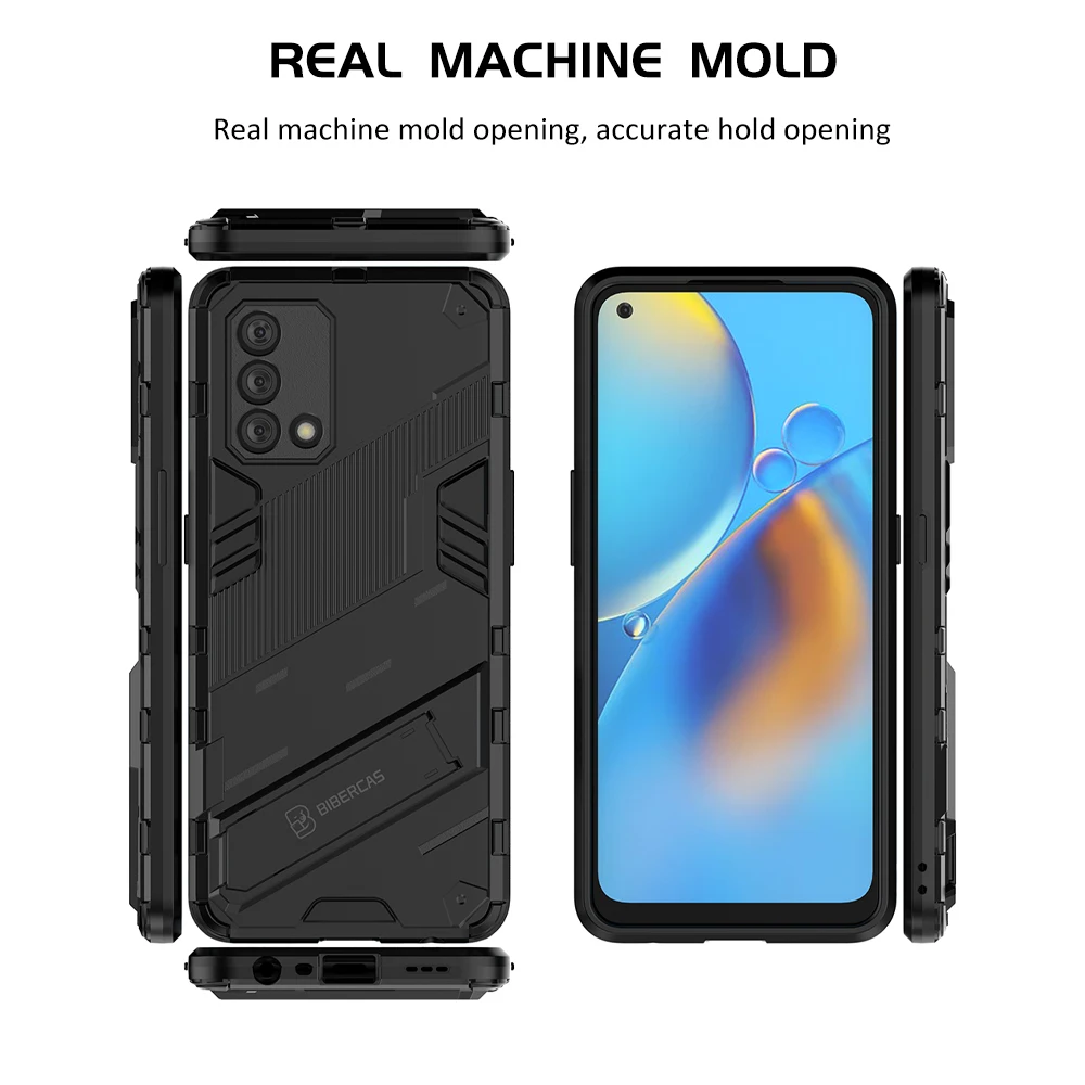 shockproof casing for oppo a74 a53 a93 punk back cover hard case with kickstand free global shipping