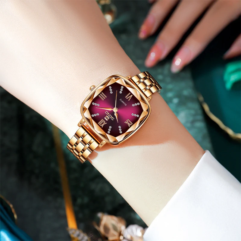 2022 Pretty Luxury Waterproof Watches For Women Fashion Quartz Watch Square Relogio Feminino Luxe Reloj Mujer Cadeau Femme Gifts