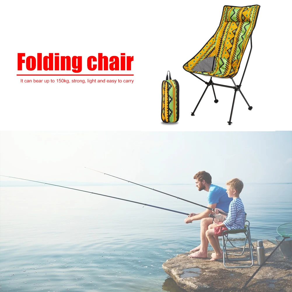 

Портативный складной стул Moon Chair, удобный Сверхлегкий стул для пикника, рыбалки, сада, путешествий, пешего туризма, приспособления для сиден...