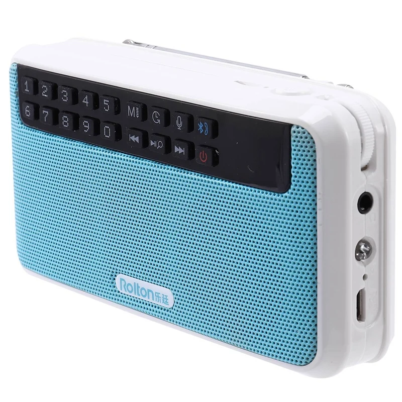 Rolton E500 портативный fm-радио Bluetooth беспроводной Hi-Fi стерео MP3 динамик AM NOAA погода