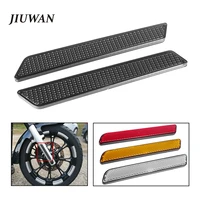 1 pair motorcycle front fork reflector lower legs slider safety warning sticker for harley soft tail 833 1200