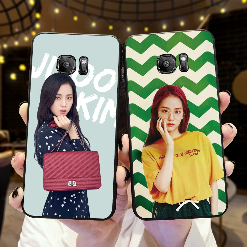 Girl in white pants soft silicone Phone Case for Samsung Galaxy S6 S8 Edge S7 S9 Plus S10 S10E Note 9 8 Cover | Мобильные телефоны