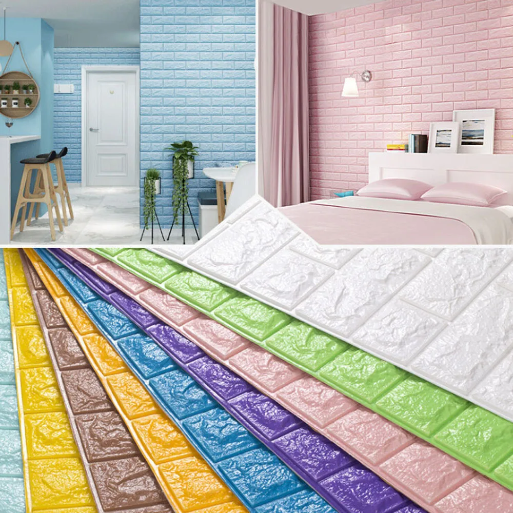 Самоклеящиеся 3D кирпичные настенные наклейки сделай сам декор для гостиной