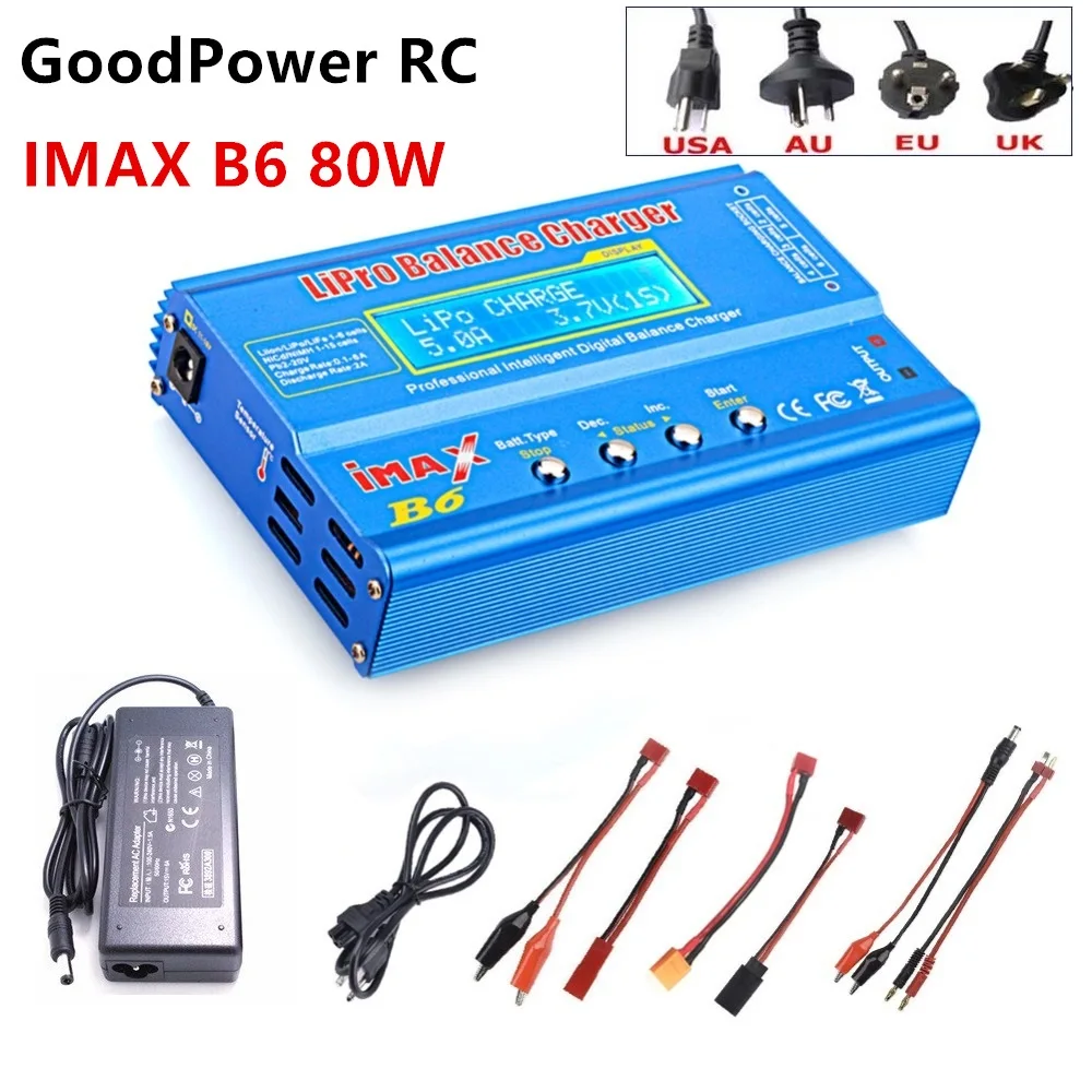 Новый iMAX B6 80 Вт с адаптером переменного тока 15 в 6 А источник питания RC Lipo Battery Balance