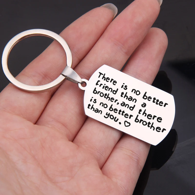 FLYANGEL модный брелок с гравировкой нет лучшего друга чем держатель для ключей