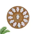 10 шт., силиконовые бусины-кролики для прорезывания зубов