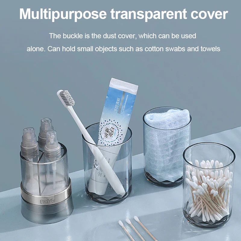 Портативный прозрачный шесть в одном косметический крем и набор для розлива