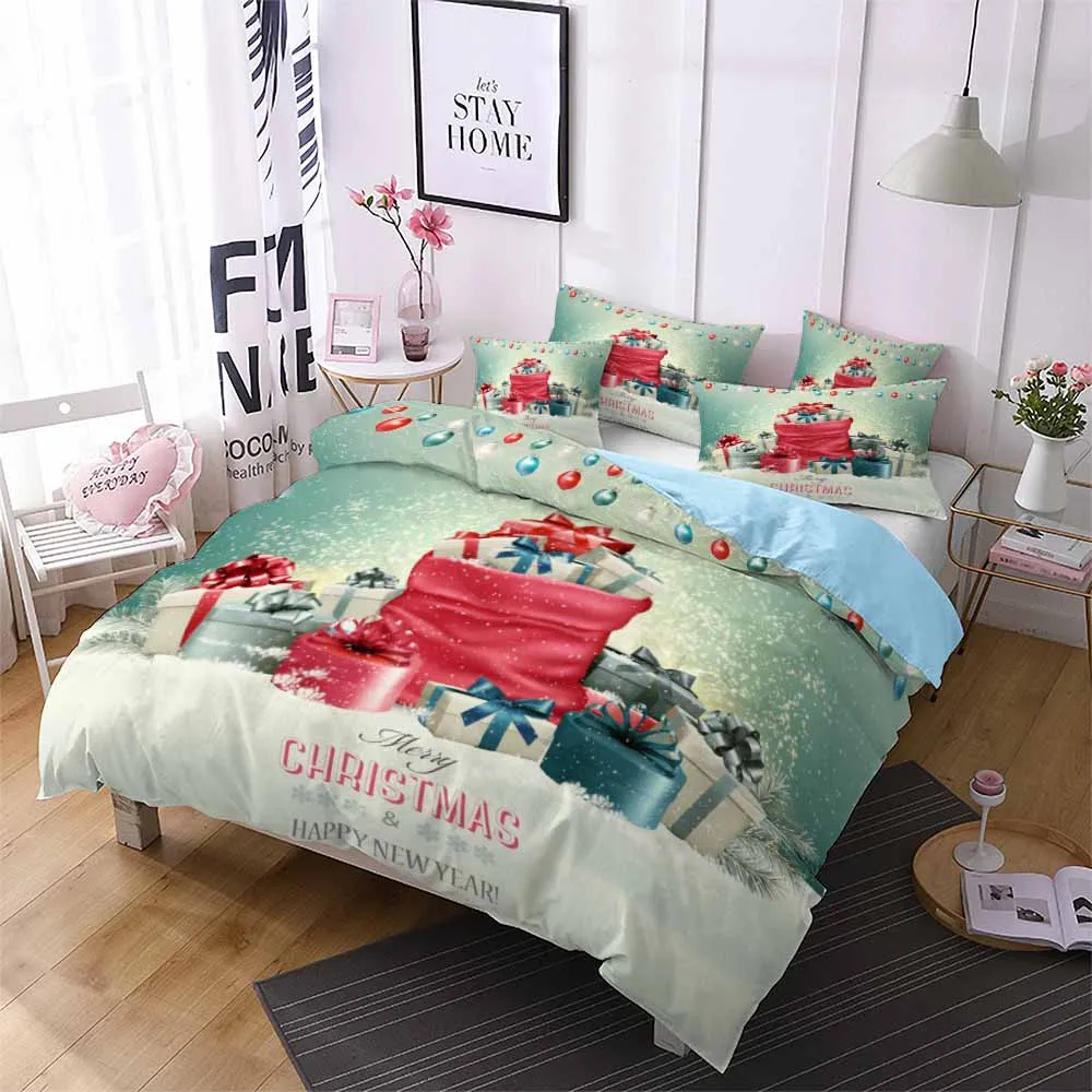 Снежинка фонарь подарок домашний комплект постельного белья Одиночная королева