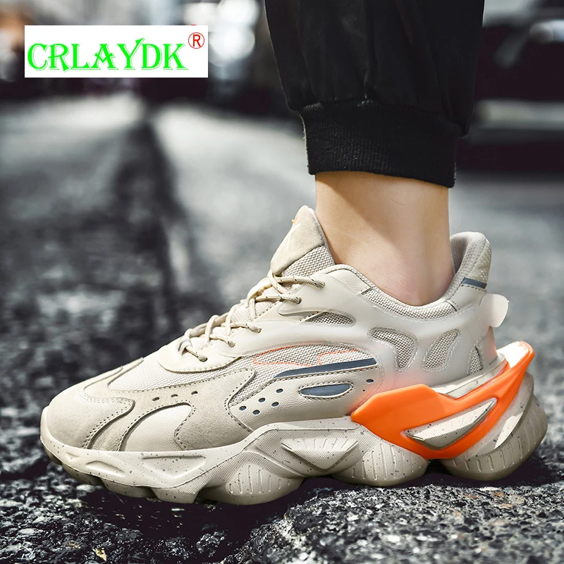 

CRLAYDK New Men's Fashion Trend Cool Sneakers Casual Running Breathable Increased Shoes Sports Outdoor Wakling Non Slip Tennis