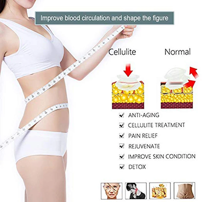 Силиконовые массажные чашки для тела массажная чашка лица 6 шт. профессиональная