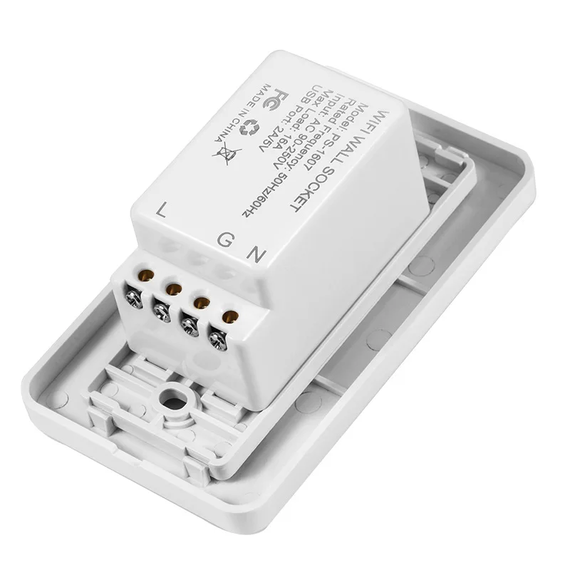 Wi-Fi настенная электрическая розетка 2 USB розетки вилка таймер розетка стандарт США умный пульт дистанционного управления работа с Alexa Google Home