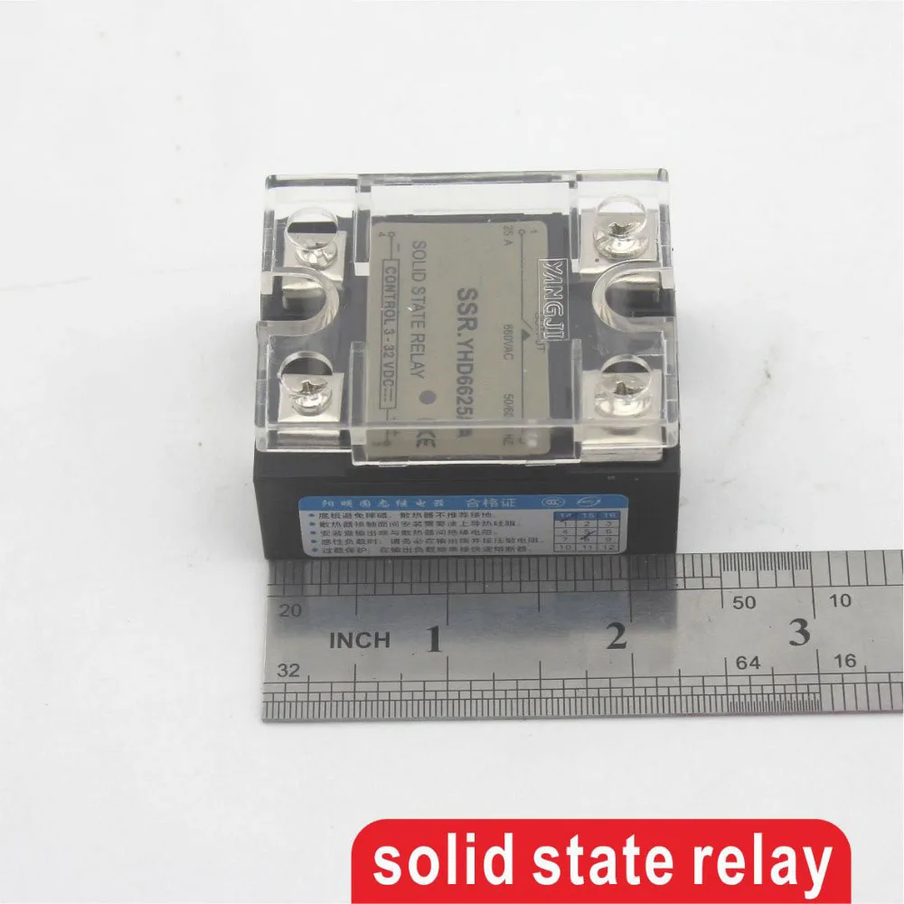 

60DA SSR Control 3-32V DC output 48~660VAC High voltage single phase AC solid state relay