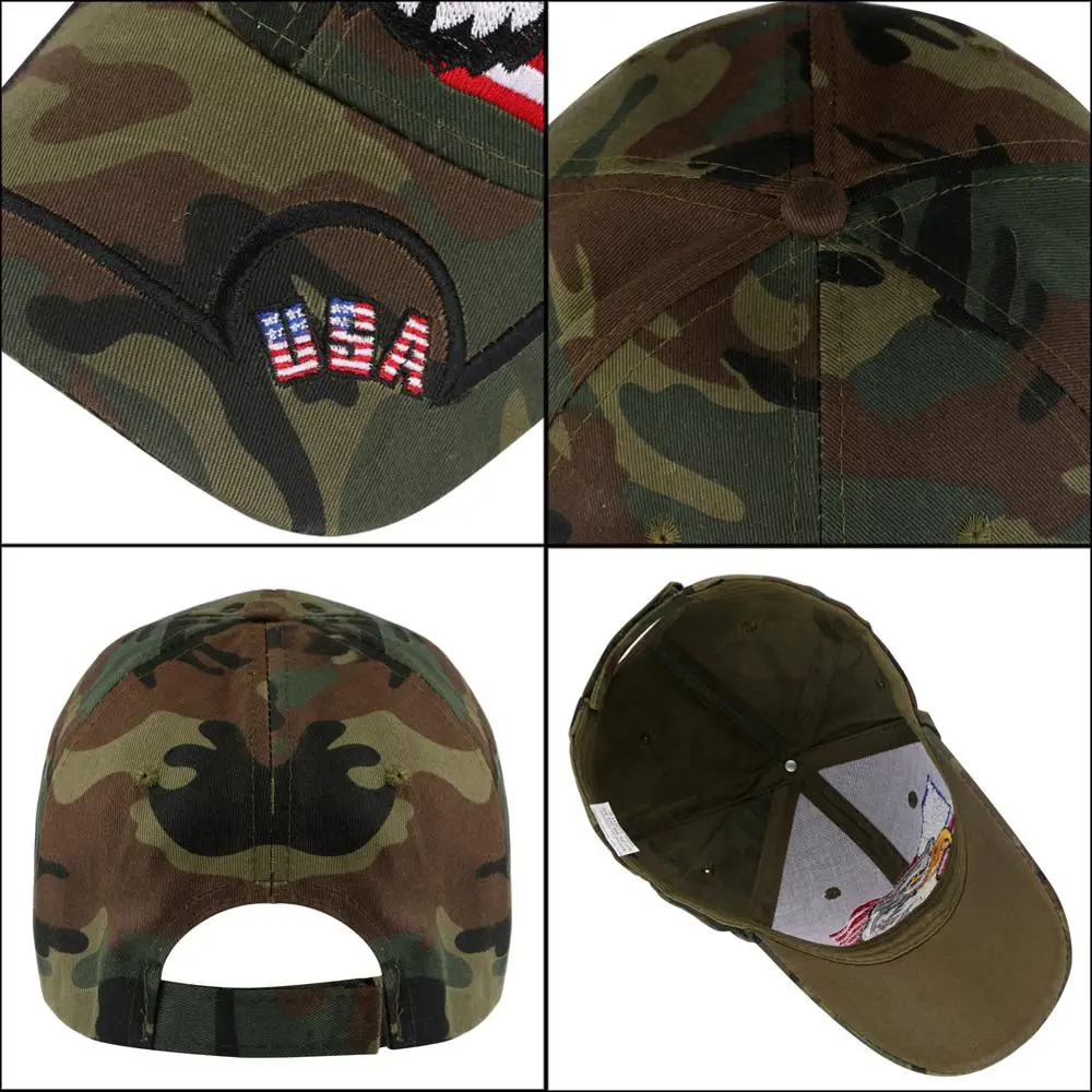 Камуфляжная бейсбольная кепка для мужчин регулируемая американская Женская