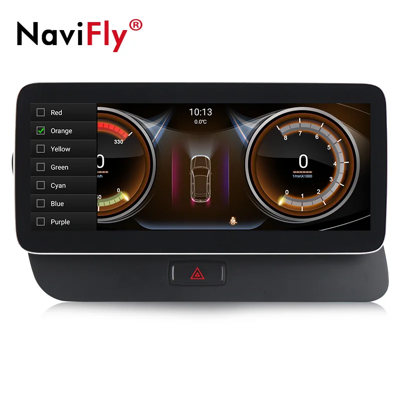Navifly Android 10 0 25 дюймов gps навигация автомобильный DVD плеер мультимедийный для Audi Q5 8R