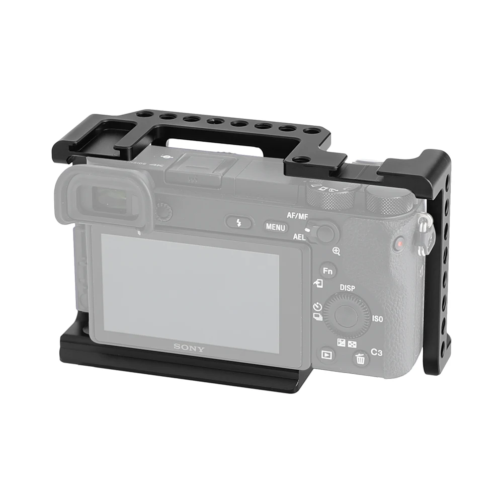 

HDRIG A6600 Camera Cage for Sony A6600 With Cold Shoe Mount 1/4 Thread Holes for Microphone Flash Light DIY Options Hot Sale