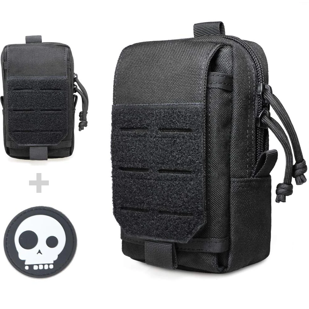 

1000D Nylon Military MOLLE Pouch Multi-Purpose Compact Tactical Waist Bags Small Utility Pouch EDC Phone Pack