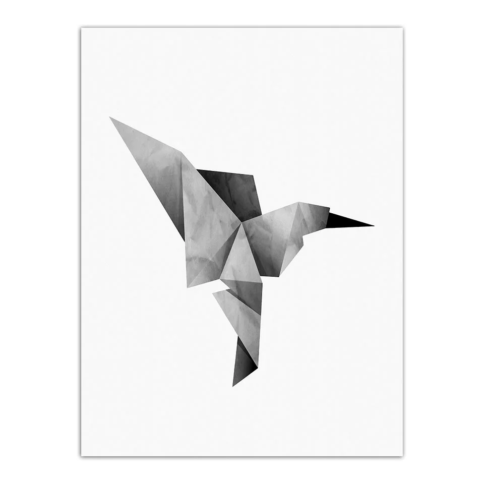 

Wall Art Canvas Painting Nordic Printed Poster Home Decoration Paper Cranes Minimalist Painting Living Room Modular