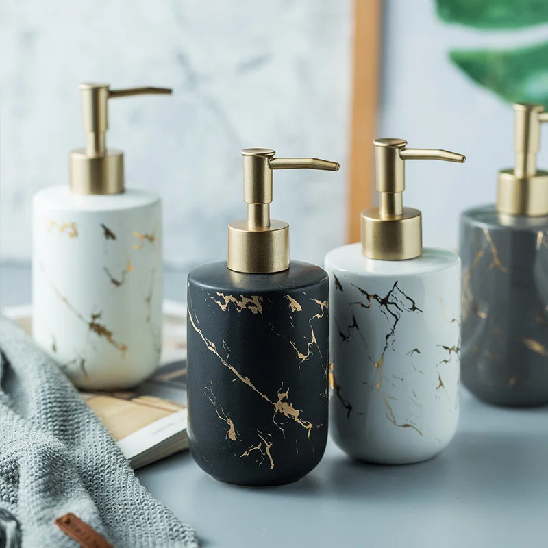 

Ceramics Emulsion Bottles Creative Latex Bottles Liquid Soap Dispensers Bathroom Set Shampoo Shower Gel Bottling