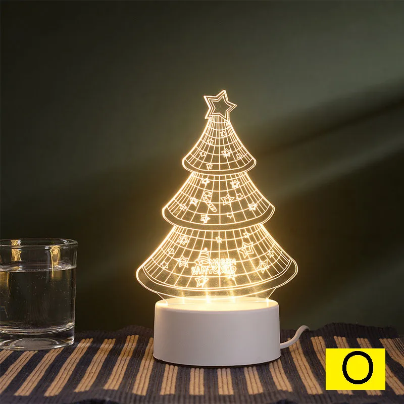 Мультяшный ночной Светильник 3D светодиодный USB мечта мягкий Настольный