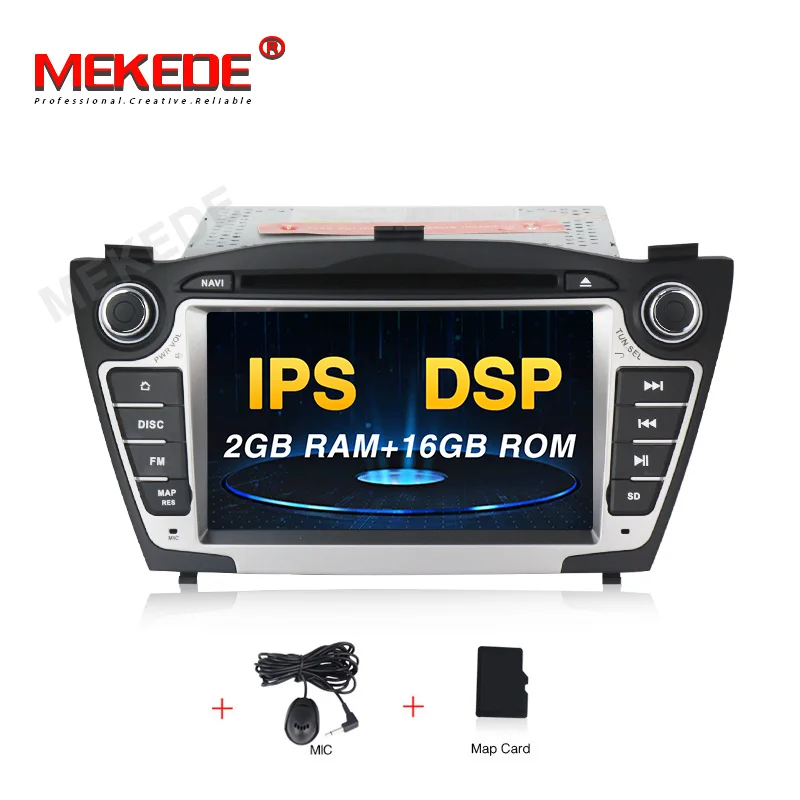 CAR DVD MEKEDE Автомобильный мультимедийный плеер gps 2 Din Android 9 для hyundai/IX35/TUCSON 2009- Canbus Авто Радио USB DVR dvd-плеер DSP FM - Color: CAR DVD